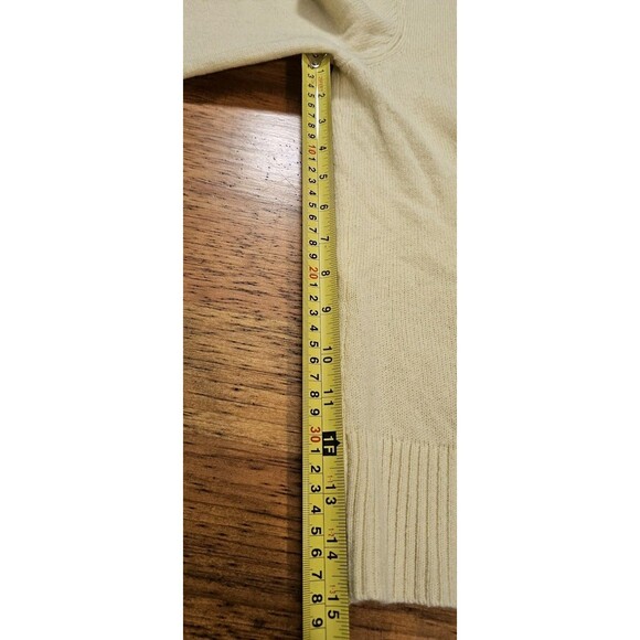 WoolOvers Yellow Full Zip Up Hoodie Size S Wool Sweatshirt - Picture 10 of 11